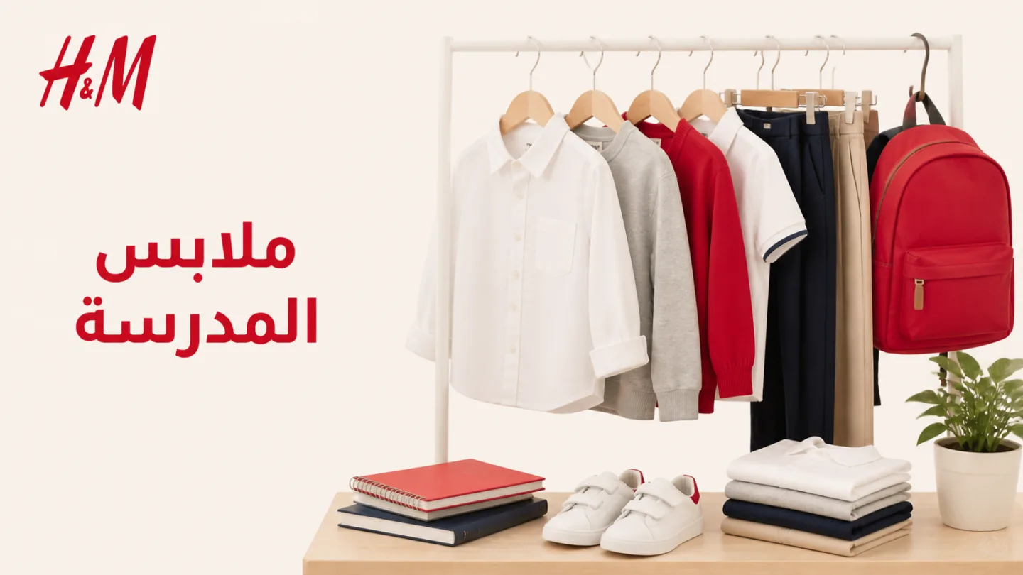 ملابس أطفال لليوم الوطني من H&M مع قطع مريحة وشعار المتجر