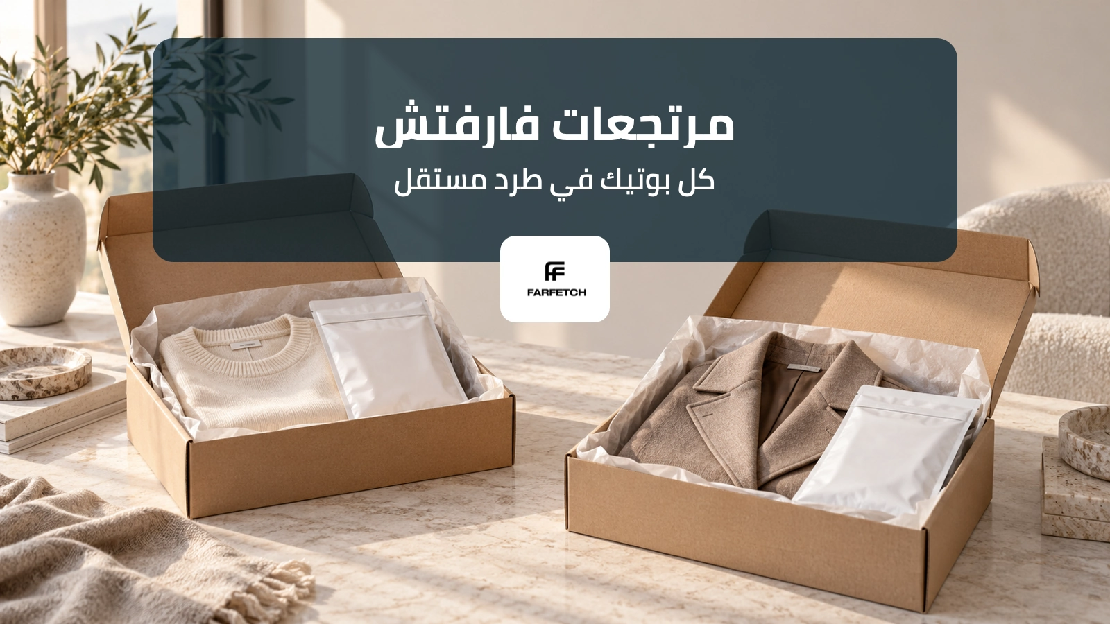 طردا أزياء منفصلان لمرتجعات فارفتش من بوتيكات مختلفة